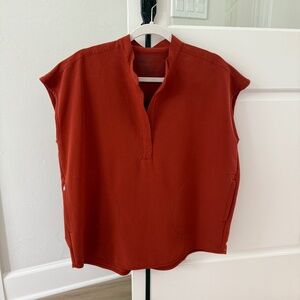 FIGS Rafaela AUBURN Oversized Scrub Top - Size Medium